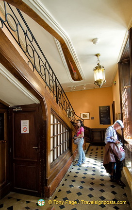 Staircase to the second floor of Hôtel de Rohan-Guéménée, where Victor Hugo rented an apartment in 1832